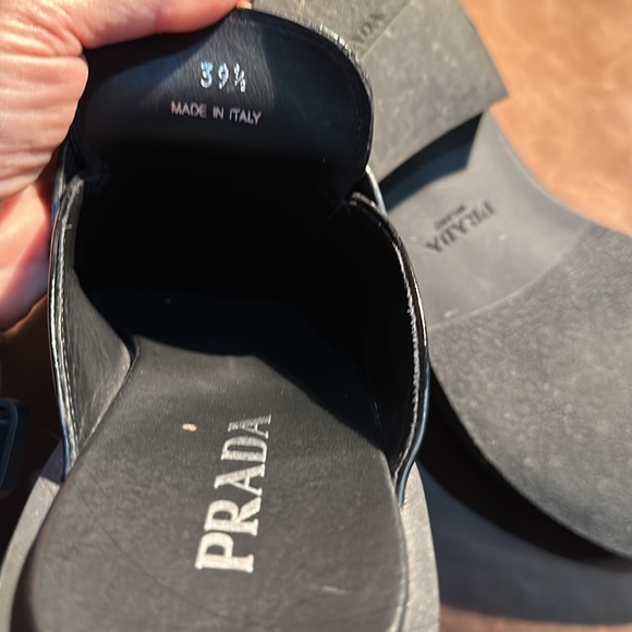 PRADA triangle loafer mules! - Picture 2 of 16